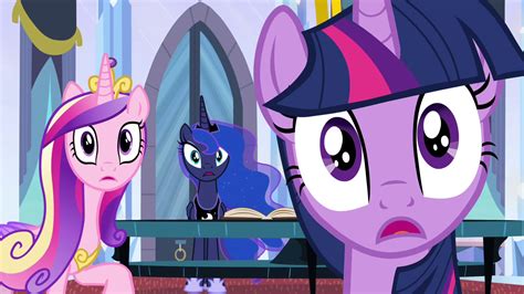 Image Twilight Luna And Cadance Gasp In Shock S4e25png My Little