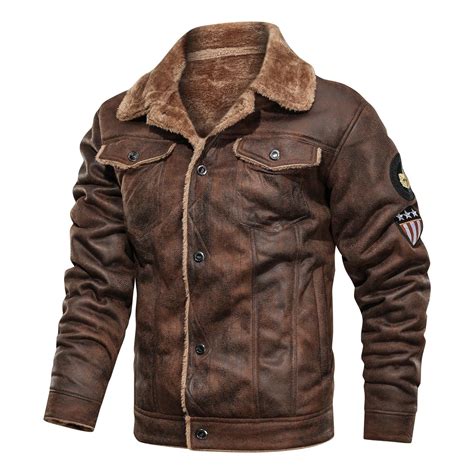 Winter Warm Tactical Jacket For Men Suede Jacket Williams Leather