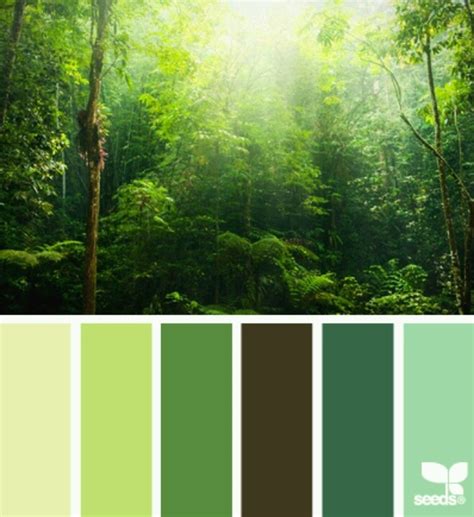 Forest Greens Color Inspiration Pinterest