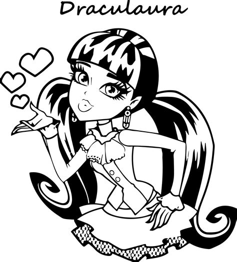 Cool Monster High Draculaura Big Coloring Pages Check More At