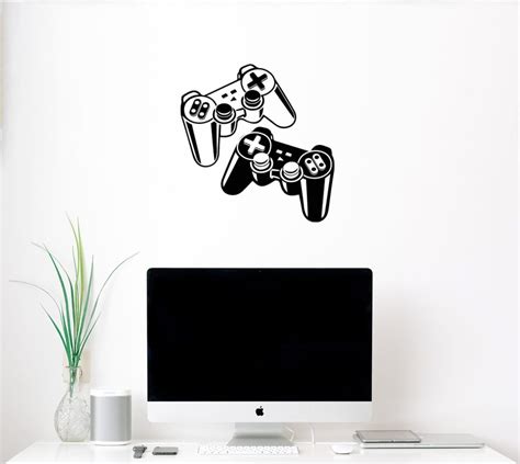 Gamepad Joysticks Wall Sticker Gaming Kids Children Boys Girls