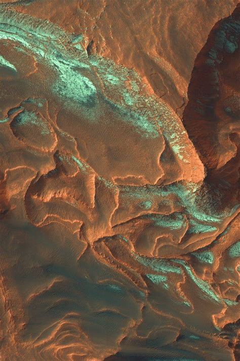 Mars Layers In Galle Crater Satellite Image Satellite Map Etsy