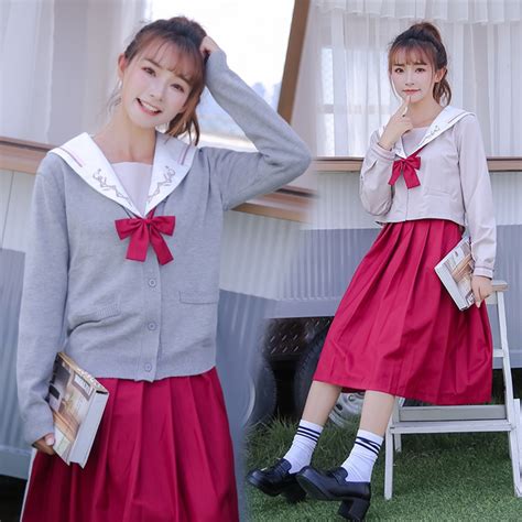 Uniforme Escolar Japon S De Anime Sailor Fantasia Vermelha Para