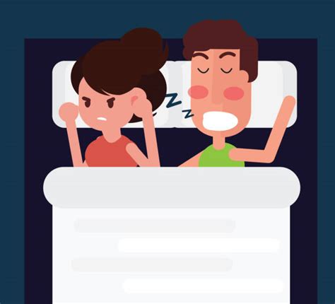sleeping couple snoring illustrations royalty free vector graphics and clip art istock