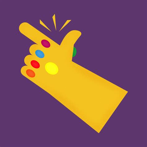 Thanos infinity gauntlet snap google trick is an interactive easter egg originally created by google, but it is no longer working since 2020. Thanos Finger Snap - Thanos - T-Shirt | TeePublic