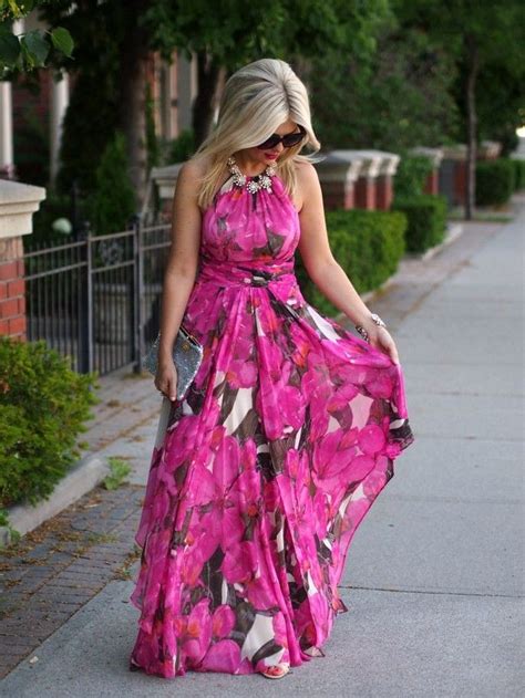 Summer Beach Wedding Guest Dresses With Floral Chiffon Fabric For Her Smart Colorful