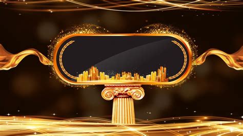 2019 Black Gold Luxury Awards Background Design Background Design