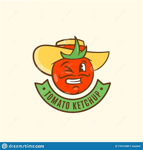 Senor Tomato Abstract Vector Sign Symbol Or Logo Template Funny