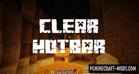 Clear Hotbar Resource Pack For Minecraft 113 Pc Java Mods