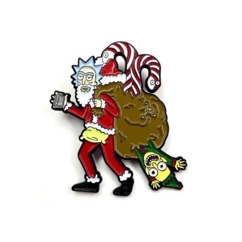 Rick And Morty Christmas Pin Badge I Heart Badges