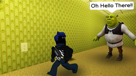 Escaping Shrek In The Backrooms Roblox Shrek In The Backrooms Youtube