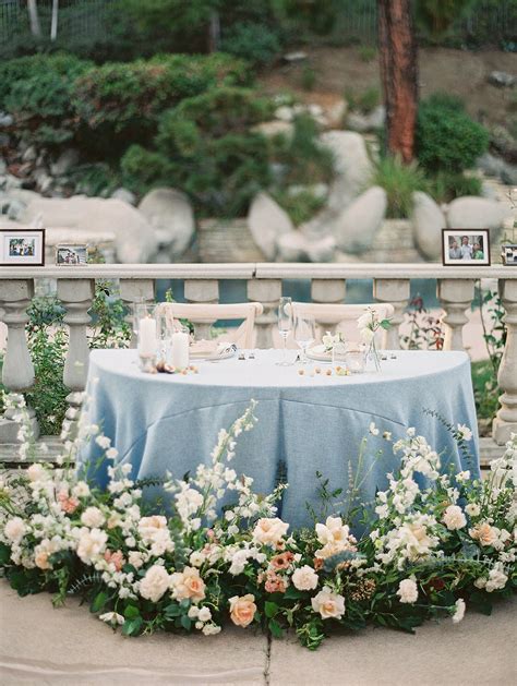Romantic Sweetheart Table For California Wedding Reception