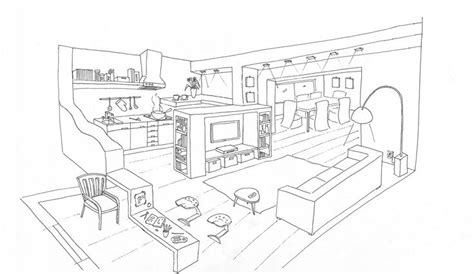Interior Design Coloring Pages Fun For Practicing Rendering Textures
