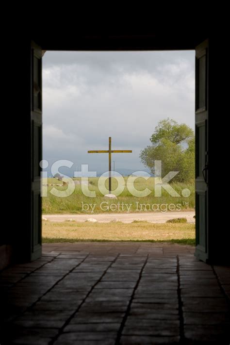 Cross Through Doorway Stock Photo Royalty Free Freeimages