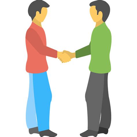Buddies Fellowship Friends Greeting Shaking Hands Icon Download