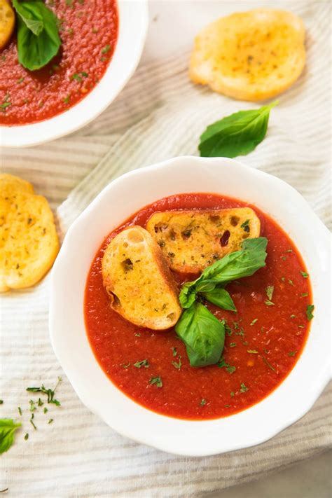 Healthy Roasted Tomato Basil Soup Kims Cravings