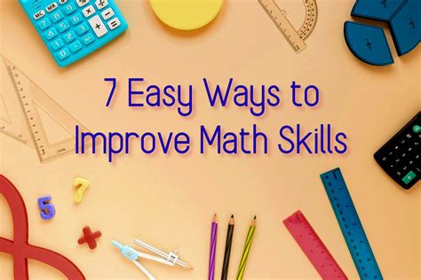 How To Improve Math Skills Easy Methods Math Tutor