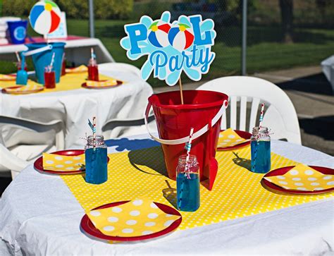 Pool Party Decorations Swimming Pool Birthday Summer Etsy