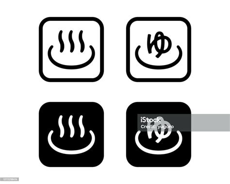 Japanese Hot Spring Flat Icon Set Stock Illustration Download Image