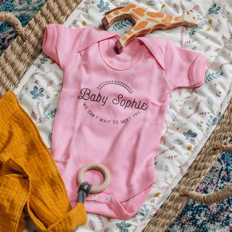 Personalised New Baby Bodysuit By Clouds And Currents