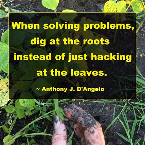 When Solving Problems Dig At The Roots Instead Of Just Hacking At The