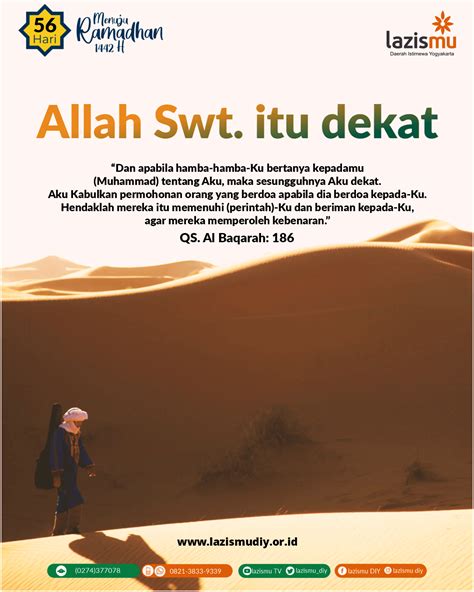 Qs Al Baqarah 186 Allah Swt Itu Dekat · Lazismu Di Yogyakarta