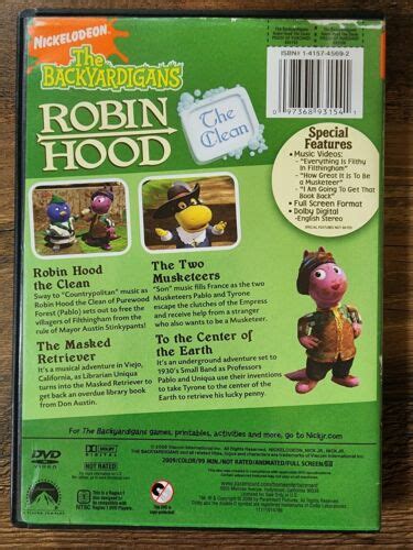 The Backyardigans Robin Hood The Clean DVD Movie 2009 Nickelodeon