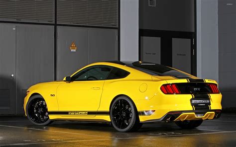 2015 Yellow Geigercars Ford Mustang Gt Side View 2 Wallpaper Car