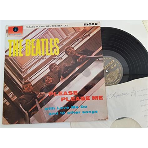 The Beatles Please Please Me 12 Vinyl Lp Pmc1202 Black And Gold