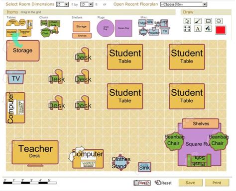 Classroom Floor Plan Creator
