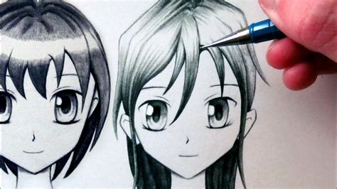 How To Draw Anime Girl Face Front View Drawing And Di