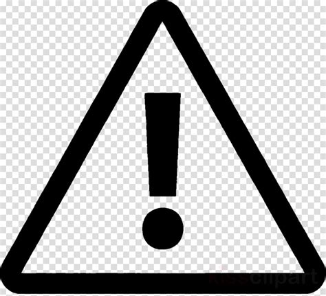 Icon Warning Clipart Triangle Line Sign Transparent Clip Art