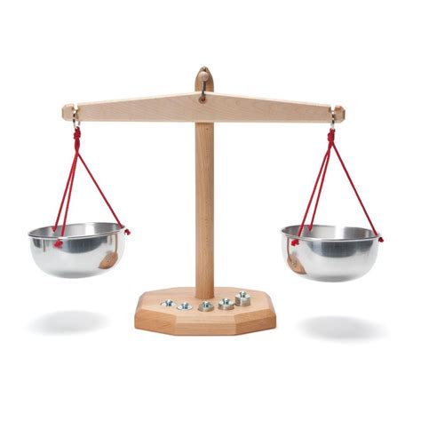 Wooden Balance Scale With Weights Wooden Toys Design Natural Toys