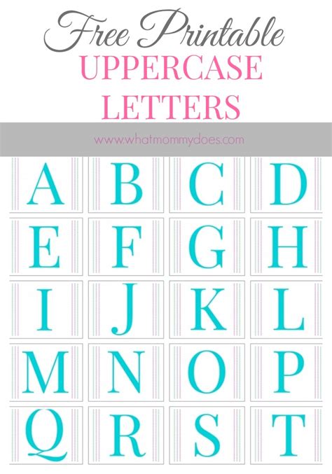 Free Printable Individual Alphabet Letters 3 Best Images Of Extra