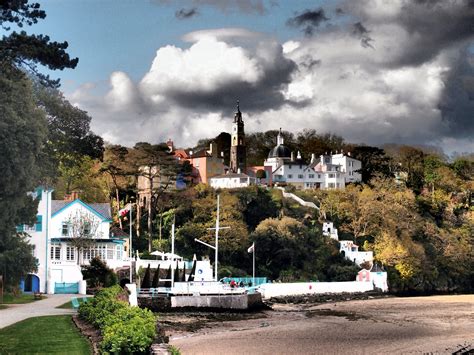 Portmeirion Village North Wales This View Is From The Estuary Walk