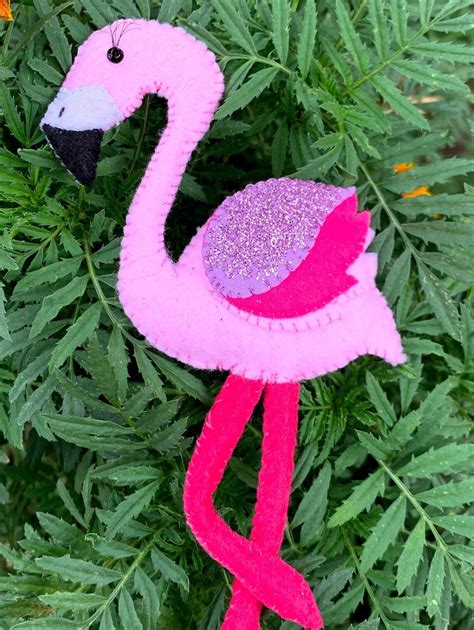 Flamingo Flamingo Brooch Flamingo Pin Etsy