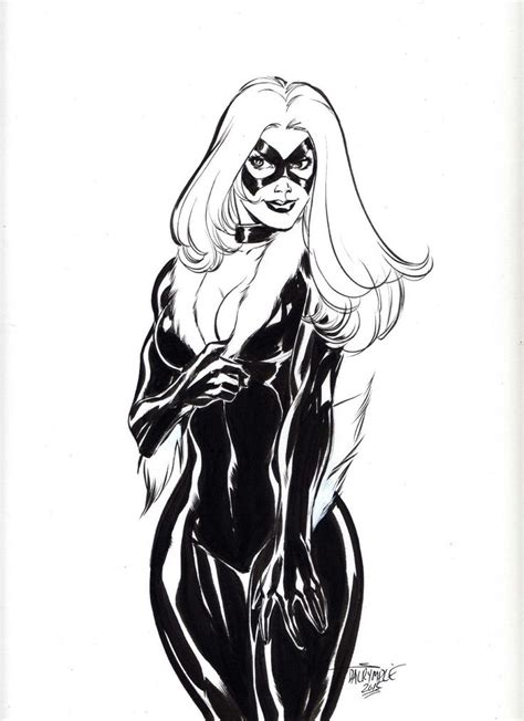 Black Cat Felicia Hardy Marvel By Scott Dalrymple Black Cat Sketching Techniques