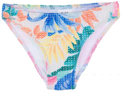 Maricruz Moda Infantil Girls Colourful Floral Print And Broderie Bikini