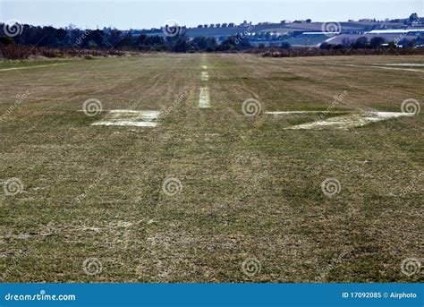 Runway On Grass Stock Image Image Of Field Land Airplane 17092085