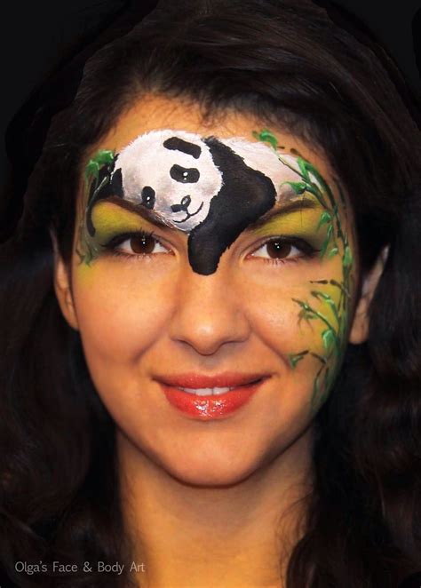 Olga Meleca Panda Panda Face Painting Face Painting Adult Face