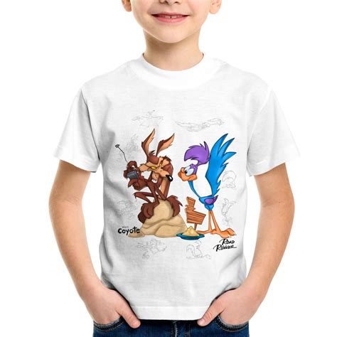 Camiseta Infantil Papa Léguas E Coiote No Elo7 Foca Na Moda E0e29d