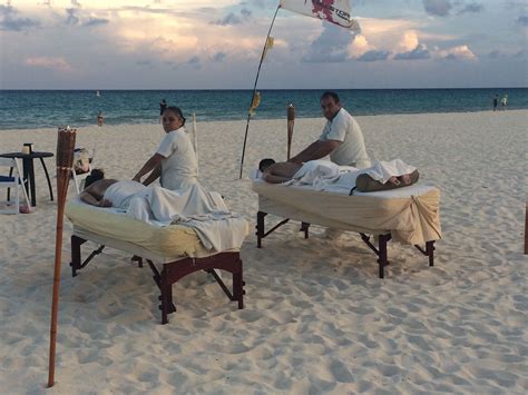finish your day with a relaxing massage by the ocean rivieramaya playadelcarmen mexico