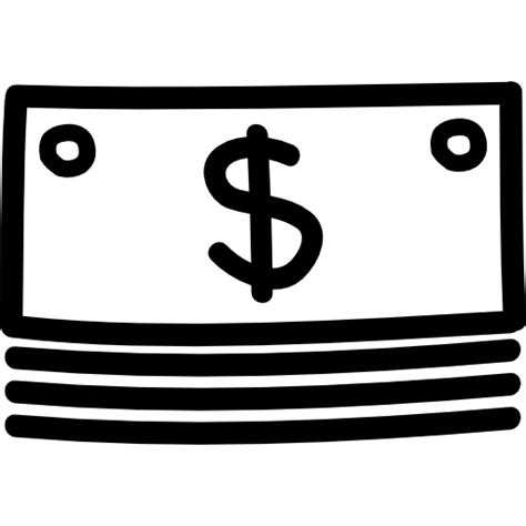 Free Icon Money Stack Hand Drawn Outline