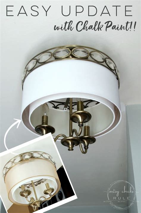 How To Paint Light Fixtures Update Without Taking Them Down Artsy