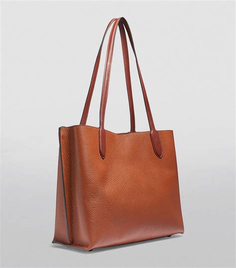 Coach Brown Leather Willow Tote Bag Harrods Uk