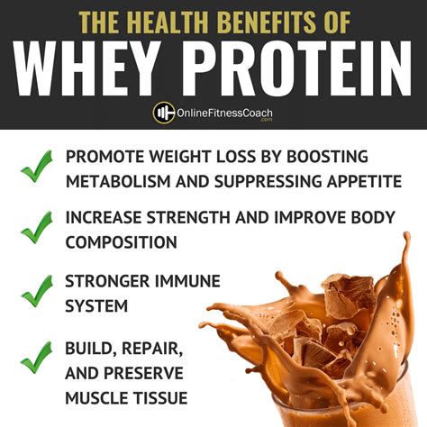 There are certain health benefits of eating protein everyday. The Benefits Of Whey Protein | Online Fitness Coach