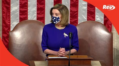 Nancy Pelosi Speech Transcript After Capitol Building Riots January 6 Rev Blog