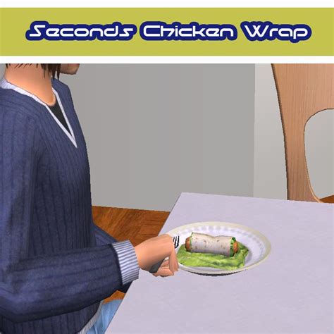 Mod The Sims Seconds Meals Chicken Wrap Lunch And Dinner