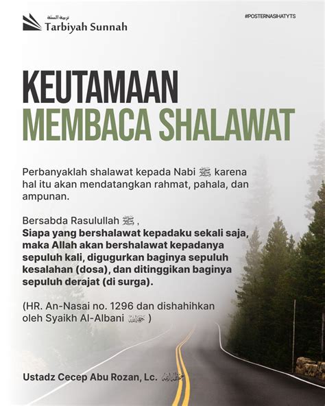 Keutamaan Membaca Shalawat Poster Nasihat Yts Yayasan Tarbiyah Sunnah