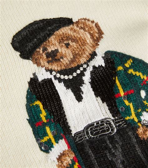 Polo Ralph Lauren Wool Cashmere Polo Bear Sweater Harrods Hk